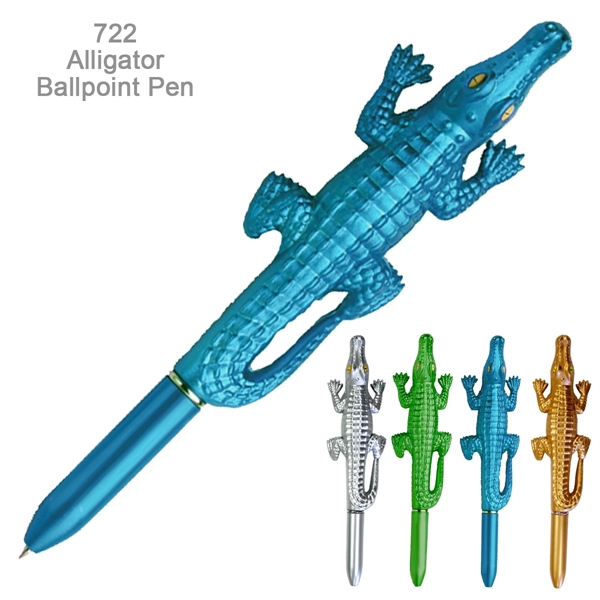 Delightful Alligator Shape, Ballpoint Pen - Ready Inventory In New Jersey... from ASI 45100 Chulani Promotional Products, Inc / Competitive Edge Innovations/Chulani