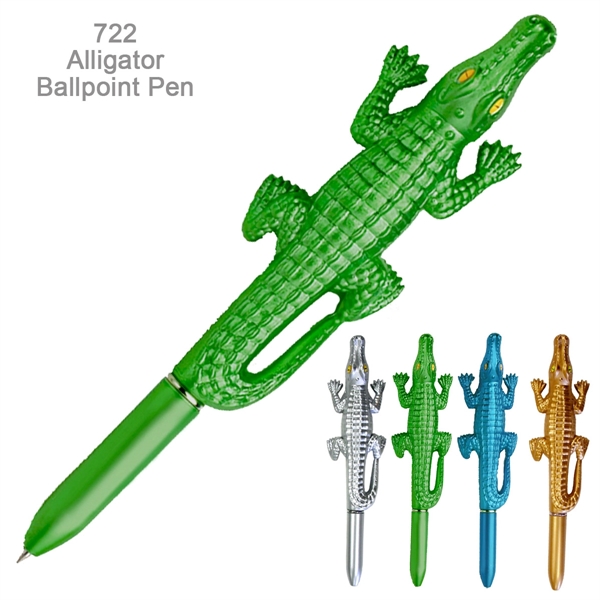 Delightful Alligator Shape, Ballpoint Pen - Ready Inventory In New Jersey... from ASI 45100 Chulani Promotional Products, Inc / Competitive Edge Innovations/Chulani