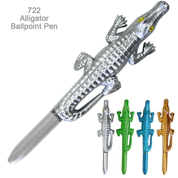 Delightful Alligator Shape, Ballpoint Pen - Ready Inventory In New Jersey... from ASI 45100 Chulani Promotional Products, Inc / Competitive Edge Innovations/Chulani