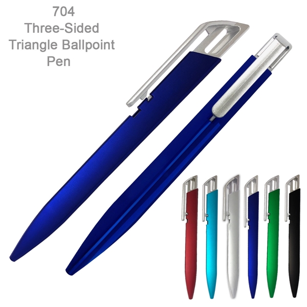 The Triangle Body Ballpoint Pen - Ready Inventory in New Jersey... from ASI 45100 Chulani Promotional Products, Inc / Competitive Edge Innovations/Chulani
