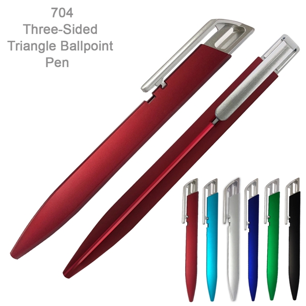 The Triangle Body Ballpoint Pen - Ready Inventory in New Jersey... from ASI 45100 Chulani Promotional Products, Inc / Competitive Edge Innovations/Chulani