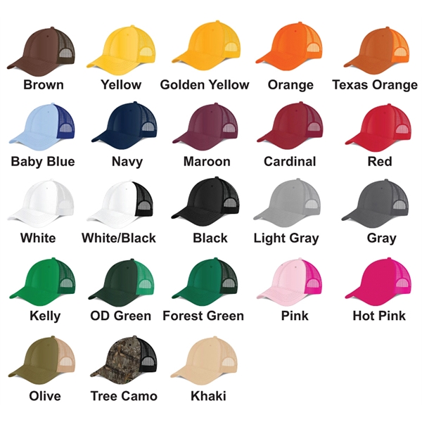 Mesh Back Cotton Cap... from ASI 34046 Allcasion Travelware Co