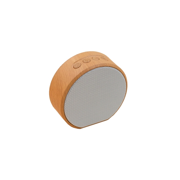 Wood Grain Wireless Bluetooth Speaker of Plastic body with 1 color... from ASI 37218 Athena Promo (tm)