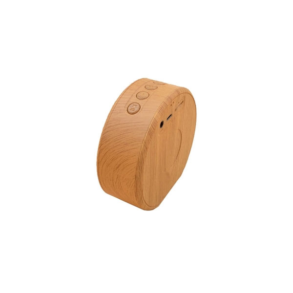 Wood Grain Wireless Bluetooth Speaker of Plastic body with 1 color... from ASI 37218 Athena Promo (tm)