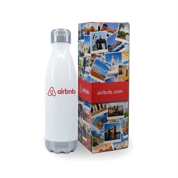 Drinkware gift set with a 17 oz. stainless steel bottle and... from ASI 90807 Tekweld