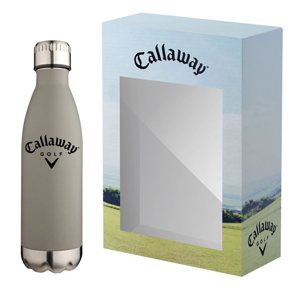 Drinkware gift set with a 17 oz. stainless steel bottle and... from ASI 90807 Tekweld