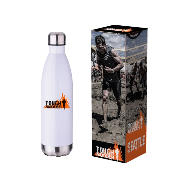 17 oz. insulated double wall stainless steel bottle in custom gift... from ASI 90807 Tekweld