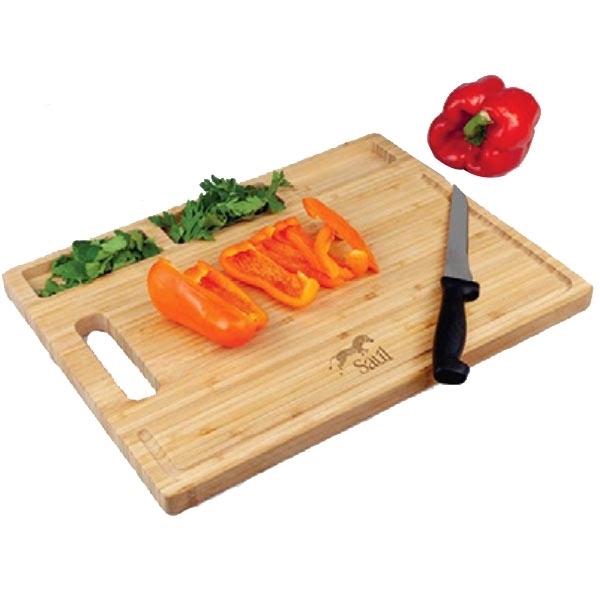 0.75" x 11.75" x 15.75" bamboo cutting board with cutout handle... from ASI 99030 Zipline