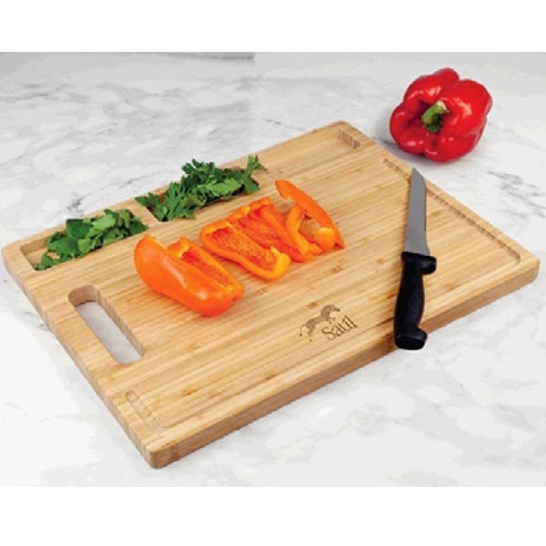 0.75" x 11.75" x 15.75" bamboo cutting board with cutout handle... from ASI 99030 Zipline