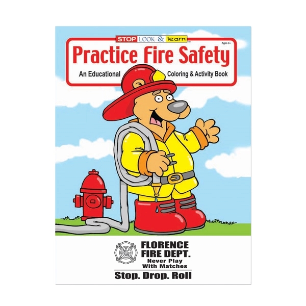 Fire safety coloring book with an imprint for your logo or... from ASI 98360 WOWLine / WOWLine®