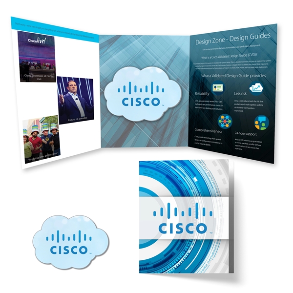 2.34" x 3.55" x .62" full-color promotional booklet with 3.75" acrylic... from ASI 90807 Tekweld