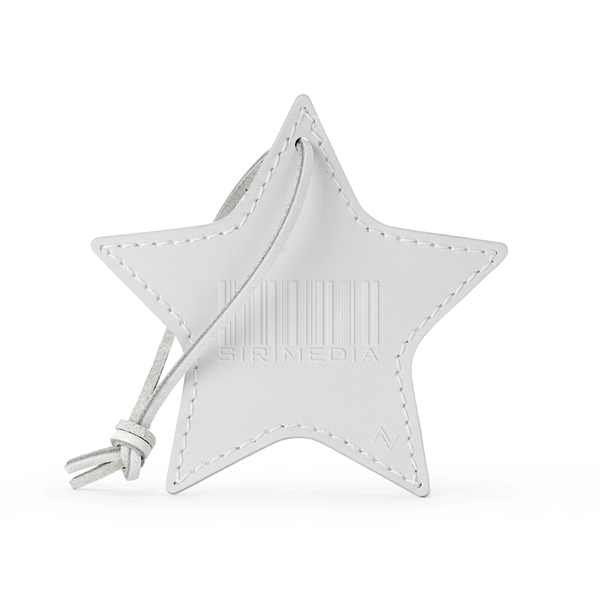 Leather star ornament made in the USA with a leather shoelace... from ASI 88060 Snugz/USA Inc / SnugZ USA®