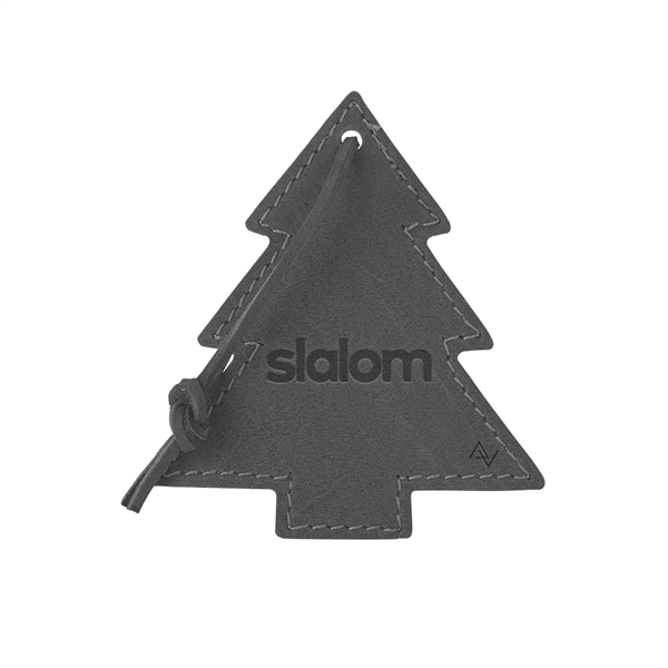 Leather Christmas tree ornament made in the USA with a leather... from ASI 88060 Snugz/USA Inc / SnugZ USA®