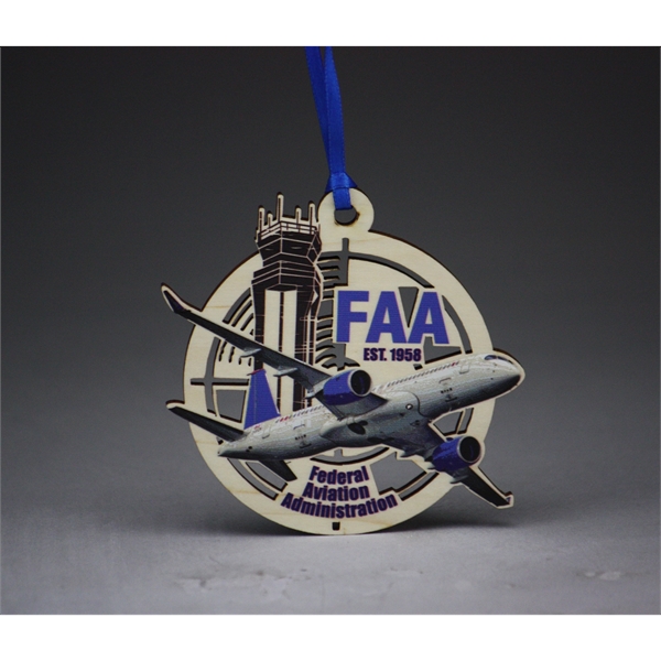 Cutout ornaments made of solid wood measure 3 1/2" with multiple... from ASI 92531 Unique Custom Products / UCP