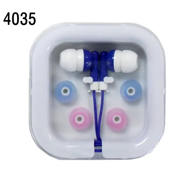 Ear bud-type stereo headphones with universal audio jack -Widely used for... from ASI 45100 Chulani Promotional Products, Inc / Competitive Edge Innovations/Chulani