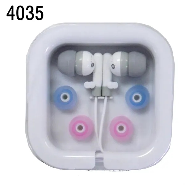 Ear bud-type stereo headphones with universal audio jack -Widely used for... from ASI 45100 Chulani Promotional Products, Inc / Competitive Edge Innovations/Chulani