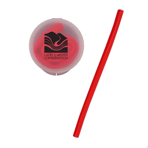 10" x .45" food grade silicone straw in .875" x 2"... from ASI 90807 Tekweld