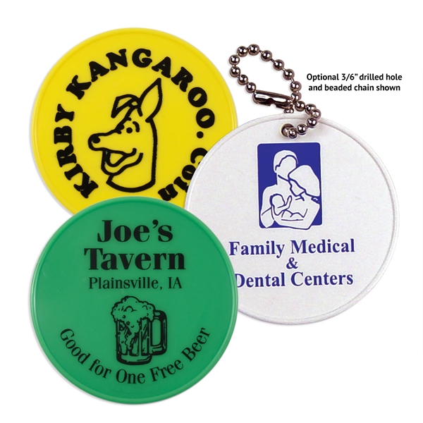 2.37" Diameter x 1/8"D round token that's offered in a variety... from ASI 54040 Fey Promo / Mi Line by Fey