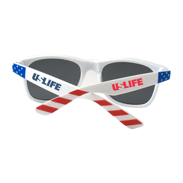 Patriotic sunglasses with ultraviolet tinted lenses for UV400, UVA & UVB... from ASI 90807 Tekweld