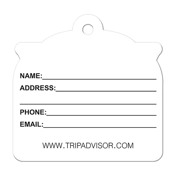 Customizable full-color luggage tags with high gloss laminated finish in sizes... from ASI 90807 Tekweld