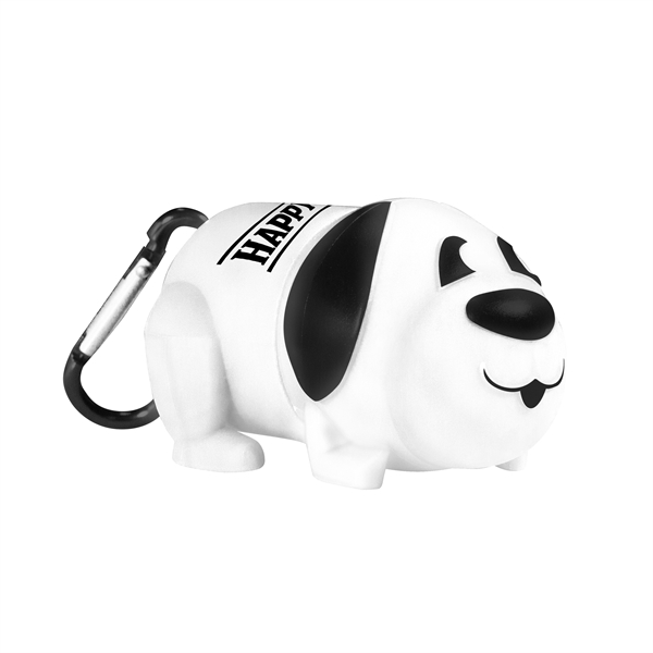 Dog shaped pet bag dispenser with 15 waste bags for cleanup... from ASI 90807 Tekweld
