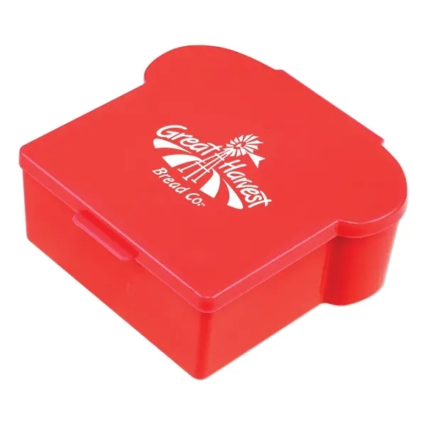 Large 5 3/4" x 5 1/4" plastic sandwich box.... from ASI 98360 WOWLine