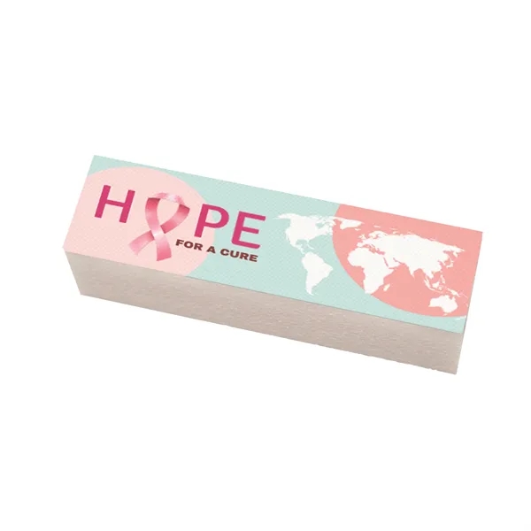 Customizable 1" x 1" x 3.74" rectangular four-surface block-shaped nail file.... from ASI 90807 Tekweld