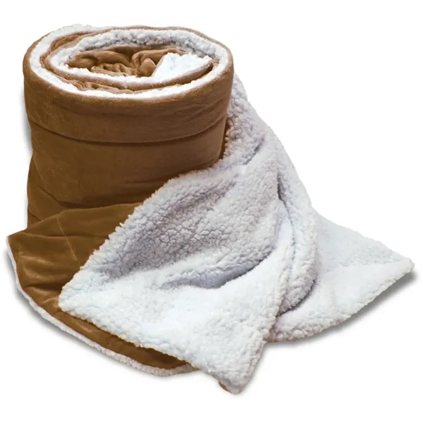 Mink sherpa blanket. 60" x 70".... from ASI 90807 Tekweld