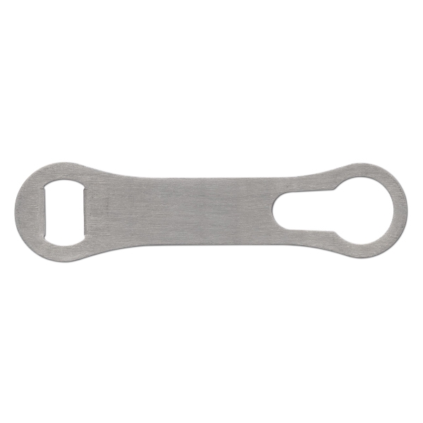 7.5" x 1.8" stainless steel bottle opener with pourer spout remover.... from ASI 62677 iline PROMO (The Innovative Line) / iline (The Innovative Line)
