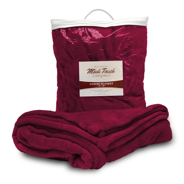 Embroidered mink luxury blanket, 50" x 60".... from ASI 90807 Tekweld