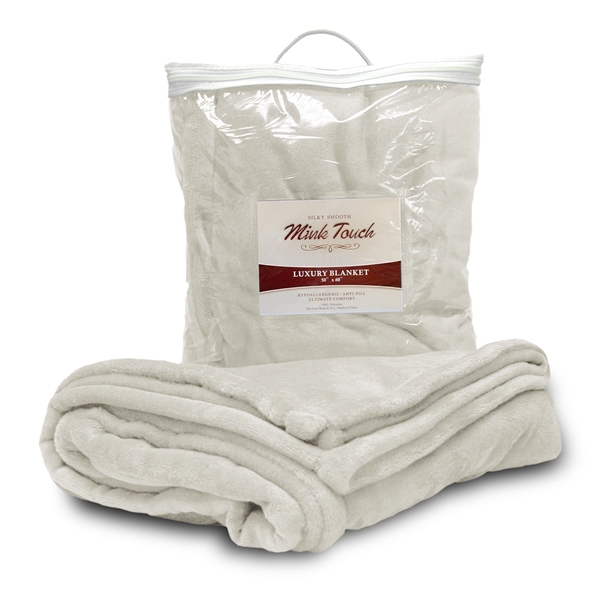 Embroidered mink luxury blanket, 50" x 60".... from ASI 90807 Tekweld