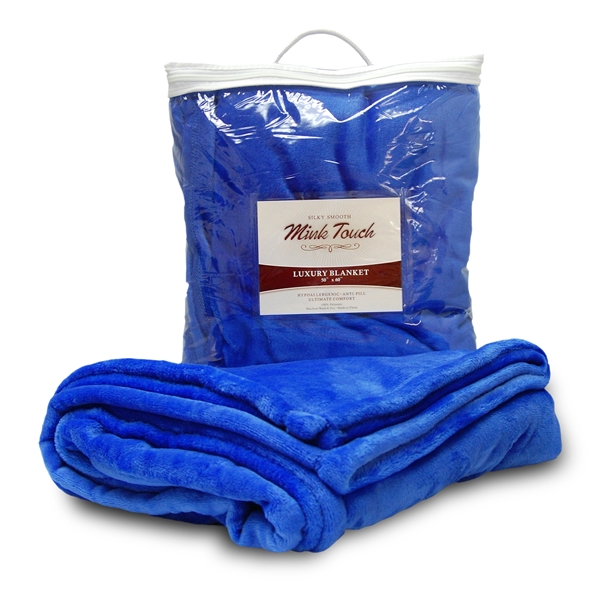 Embroidered mink luxury blanket, 50" x 60".... from ASI 90807 Tekweld