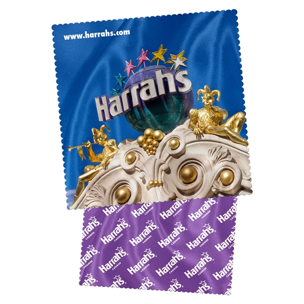 6" x 6" microfiber cleaning cloth with petal edge.... from ASI 90807 Tekweld