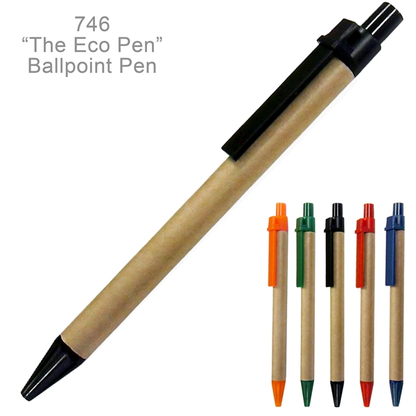 Eco Friendly Green Ballpoint Pen - Ready Inventory In New Jersey... from ASI 45100 Chulani Promotional Products, Inc / Competitive Edge Innovations/Chulani
