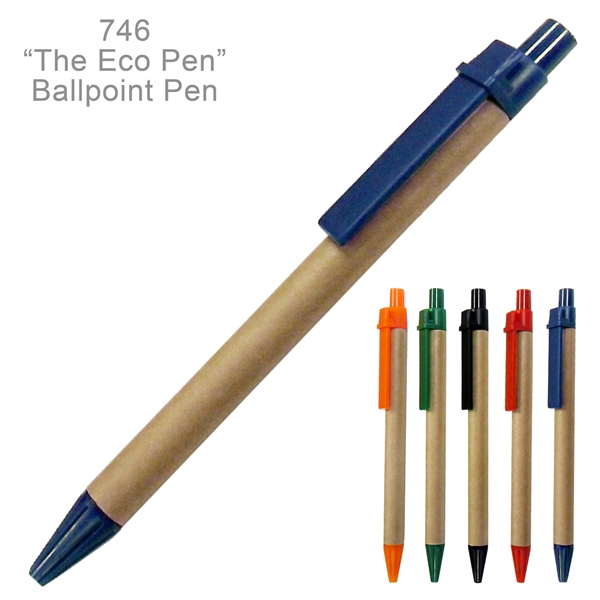 Eco Friendly Green Ballpoint Pen - Ready Inventory In New Jersey... from ASI 45100 Chulani Promotional Products, Inc / Competitive Edge Innovations/Chulani