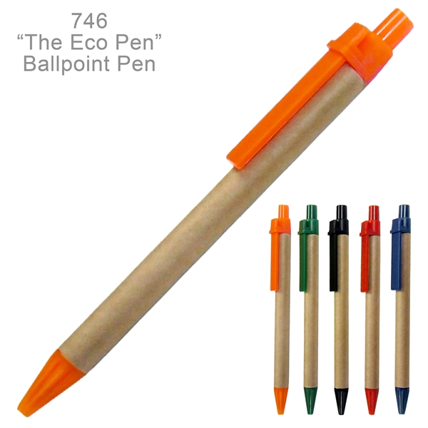 Eco Friendly Green Ballpoint Pen - Ready Inventory In New Jersey... from ASI 45100 Chulani Promotional Products, Inc / Competitive Edge Innovations/Chulani