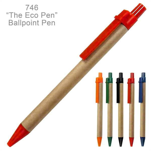 Eco Friendly Green Ballpoint Pen - Ready Inventory In New Jersey... from ASI 45100 Chulani Promotional Products, Inc / Competitive Edge Innovations/Chulani