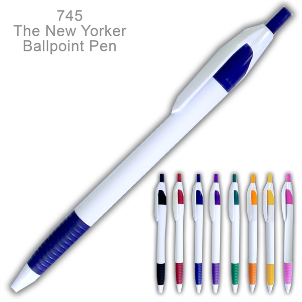 The New Yorker Ballpoint Pen, With Comfort Grip - Ready Inventory... from ASI 45100 Chulani Promotional Products, Inc / Competitive Edge Innovations/Chulani