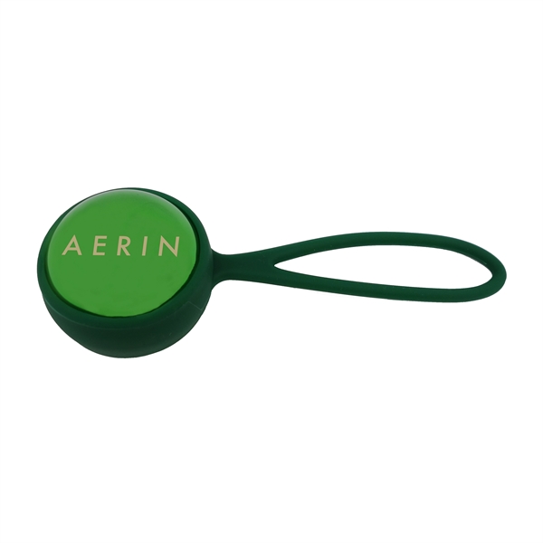 Round lip balm measuring 1.5"H x 1.5"W with a metallic gold... from ASI 90807 Tekweld