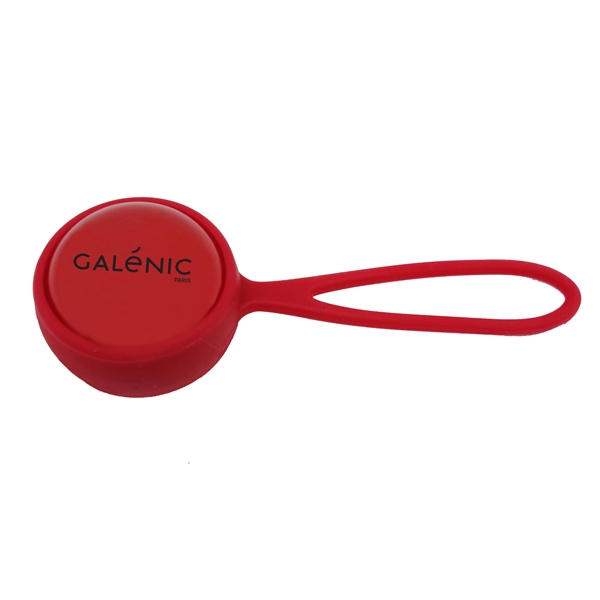 Round lip balm measuring 1.5"H x 1.5"W with a metallic gold... from ASI 90807 Tekweld