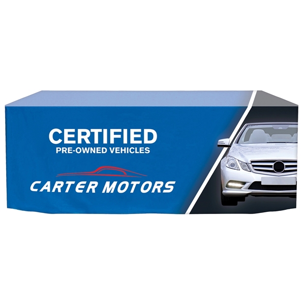 6' to 8' Digitally printed durable polyester convertible table cover... from ASI 80228 Quinn