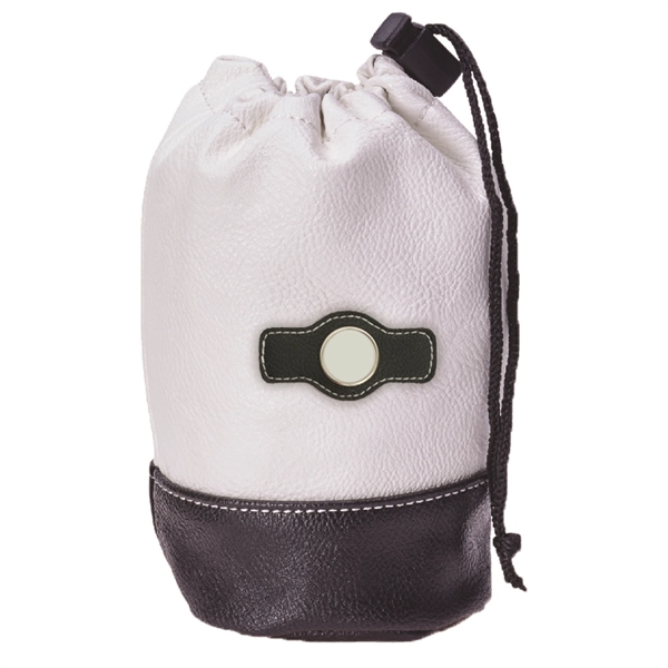 7 1/4"H x 4"W drawstring pouch made of synthetic leather and... from ASI 38120 Ball Pro / Diversified Quality Kitchenware