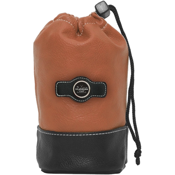 7 1/4"H x 4"W drawstring pouch made of synthetic leather and... from ASI 38120 Ball Pro / Diversified Quality Kitchenware