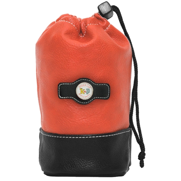 7 1/4"H x 4"W drawstring pouch made of synthetic leather and... from ASI 38120 Ball Pro / Diversified Quality Kitchenware