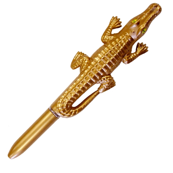 Delightful Alligator Shape, Ballpoint Pen - Ready Inventory In New Jersey... from ASI 45100 Chulani Promotional Products, Inc / Competitive Edge Innovations/Chulani