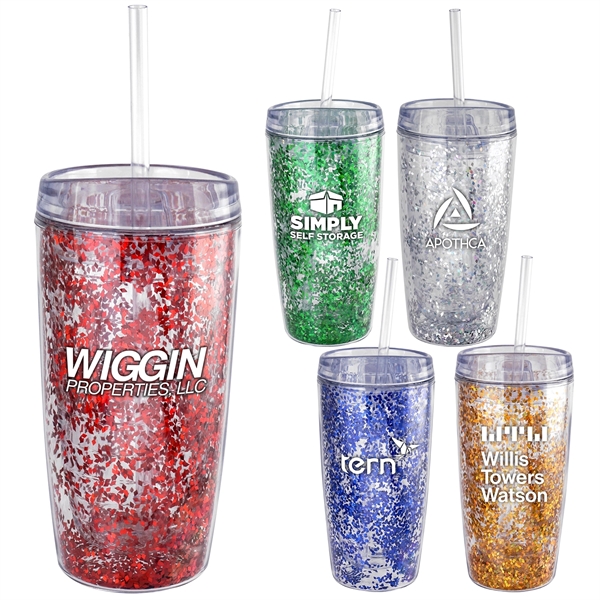 COLORFUL CONFETTI WAVE MUG... from ASI 30208 A P Specialties / AP Specialties