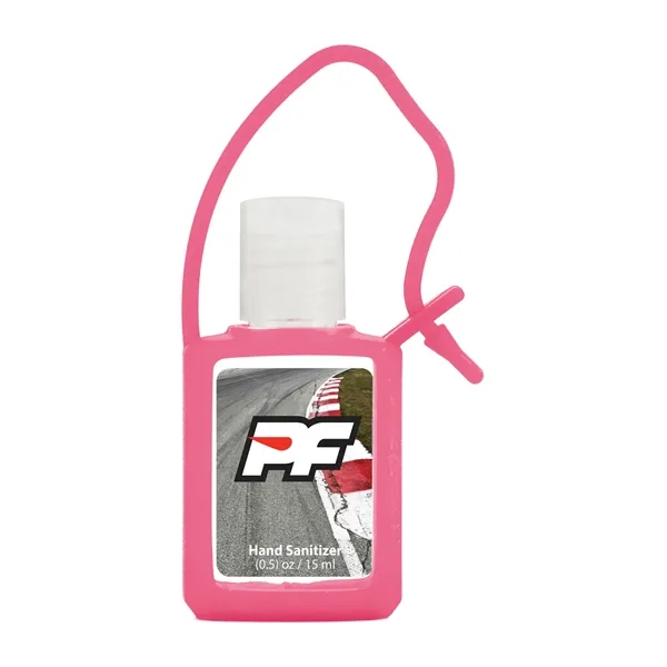 0.5 oz Antibacterial hand sanitizer gel with carry strap.... from ASI 90807 Tekweld