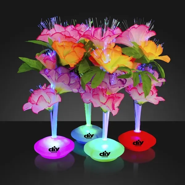 Fiber optic flower centerpiece. Blank & Imprint Pricing.... from ASI 34194 ALightPromos / Alight Promotional Products