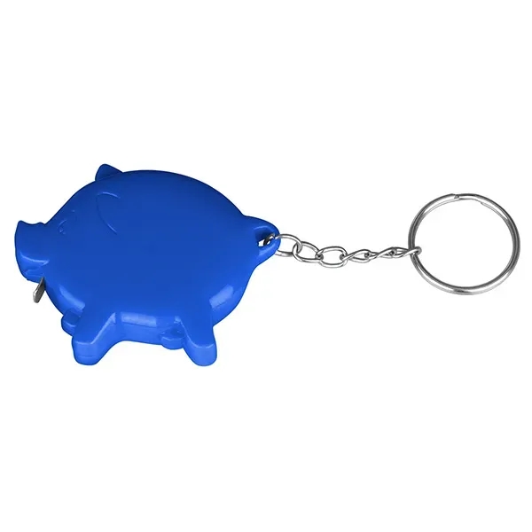 Pig shape tape measure with key chain.... from ASI 74585 Nu Promo International / Nu Promo Line