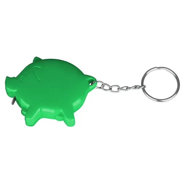 Pig shape tape measure with key chain.... from ASI 74585 Nu Promo International / Nu Promo Line